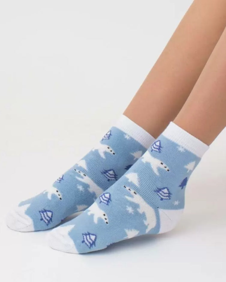 Махровые носки baby blue Джулия