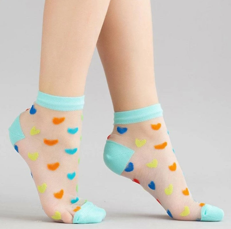 Носочки в сердечко