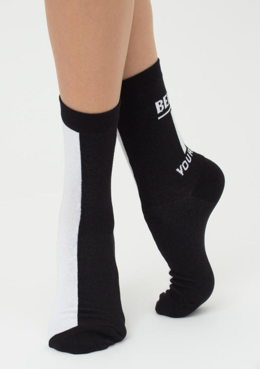 Женские носки чёрно-белые р. 36-40